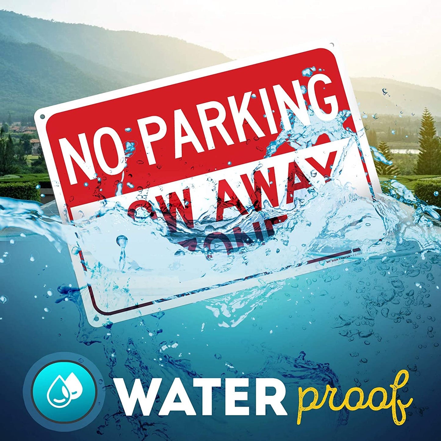 No Parking Tow Away Zone Sign