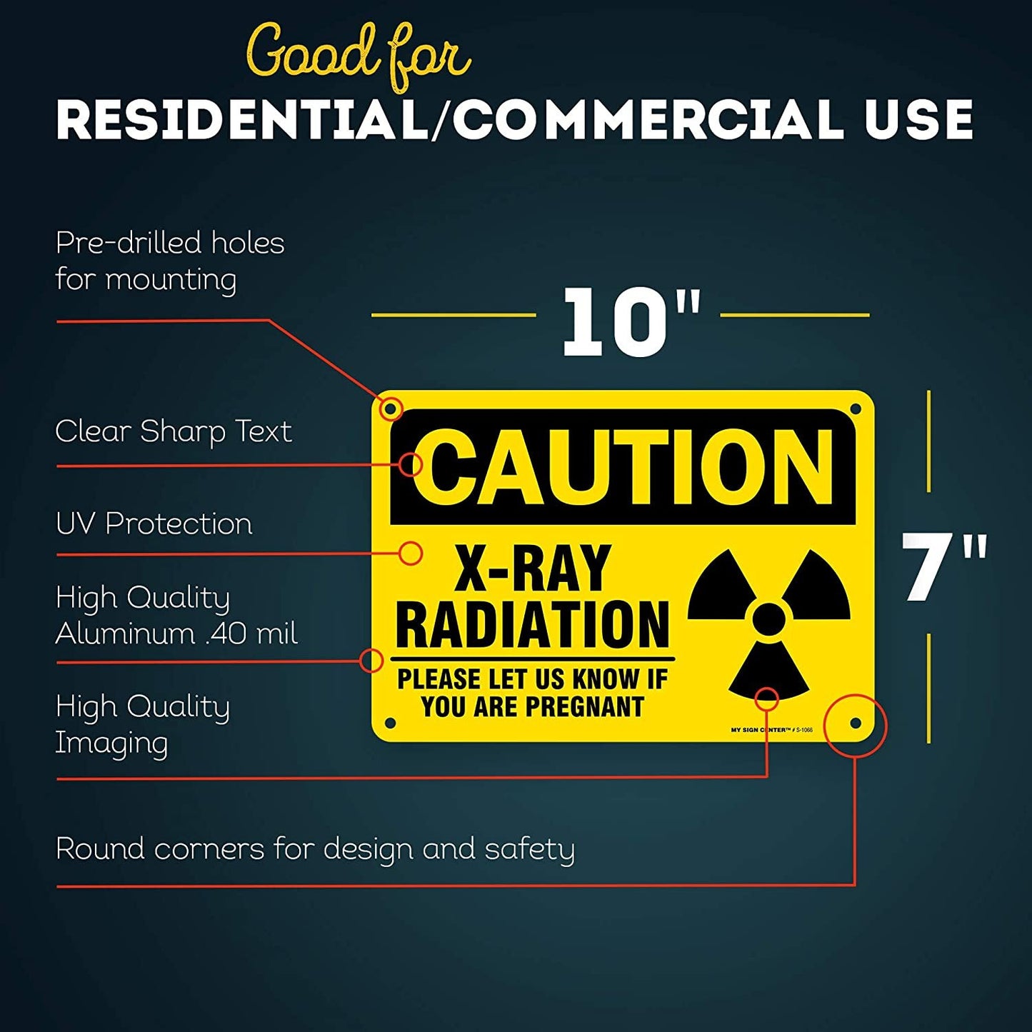 Caution X Ray Radiation Sign Please Inform If Pregnant