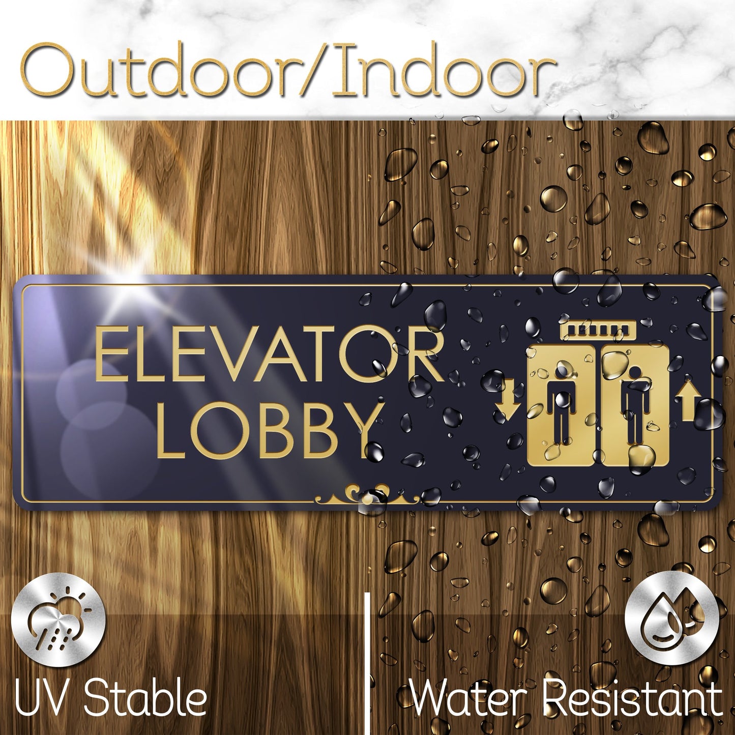 Lobby Elevator Sign Elevator Floor Engraved Sign