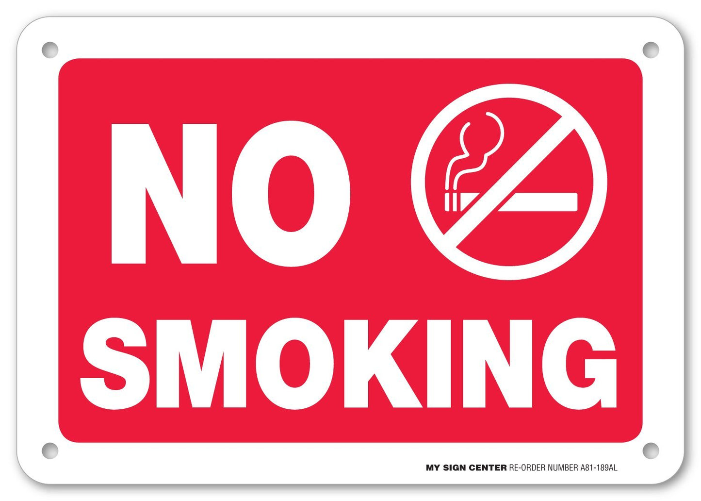 No Smoking Sign by My Sign Center
