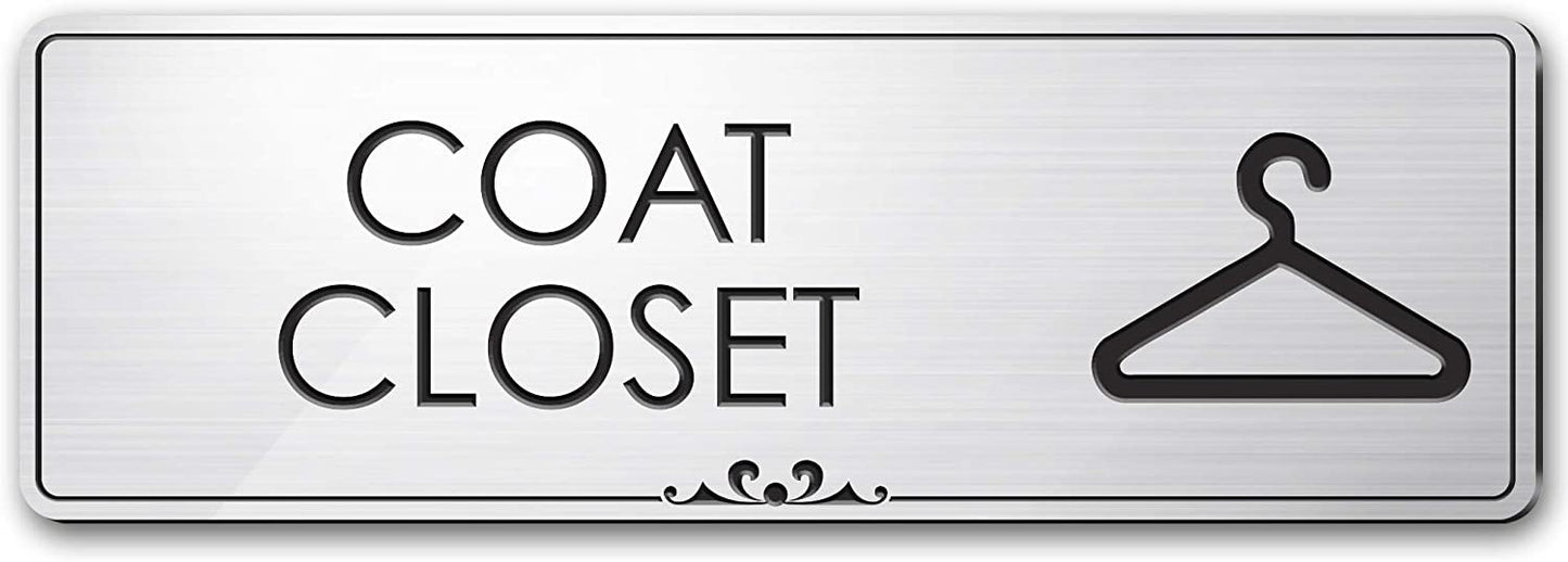 Coat Closet Sign Coat Storage Closet Door Accessories