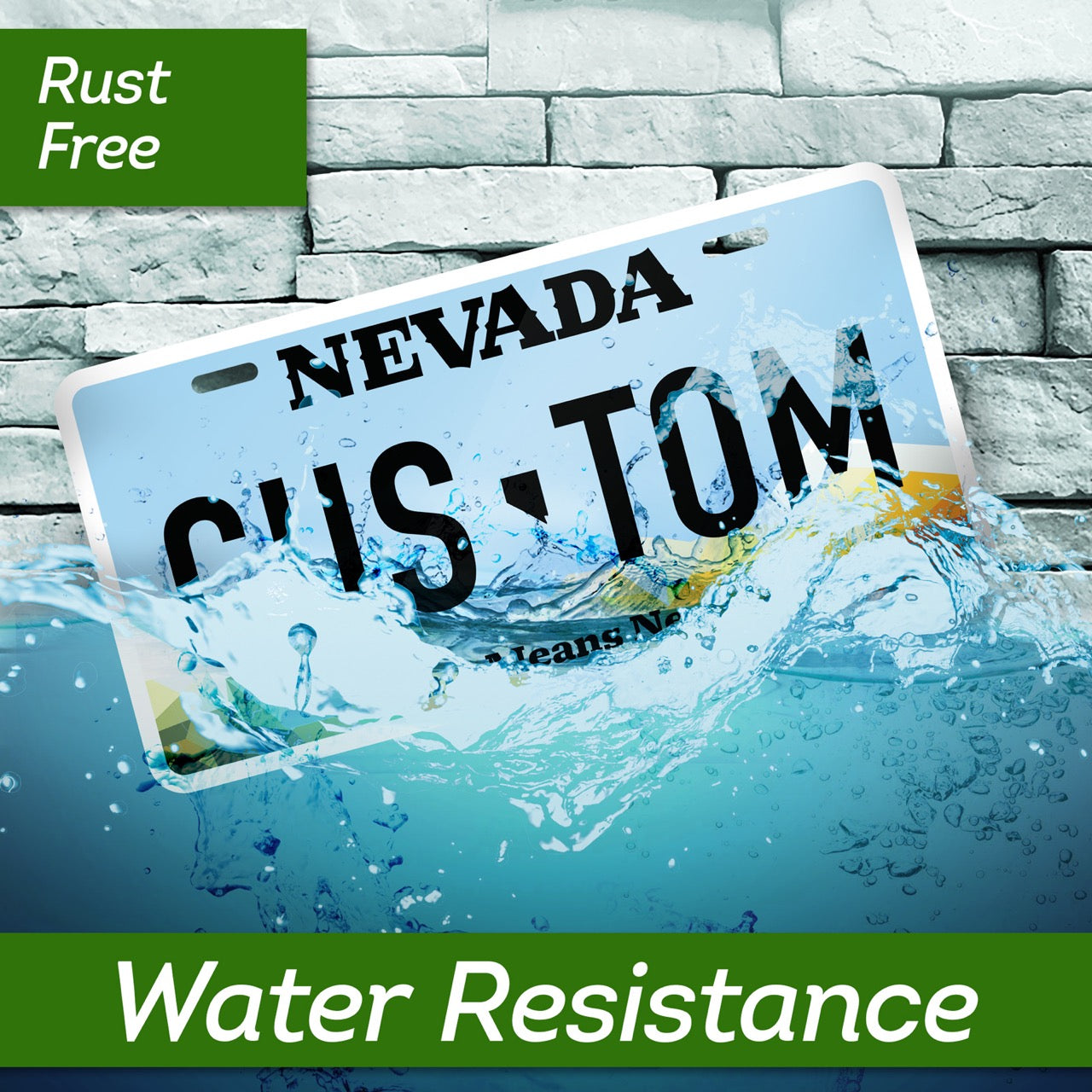 Custom State License Plate