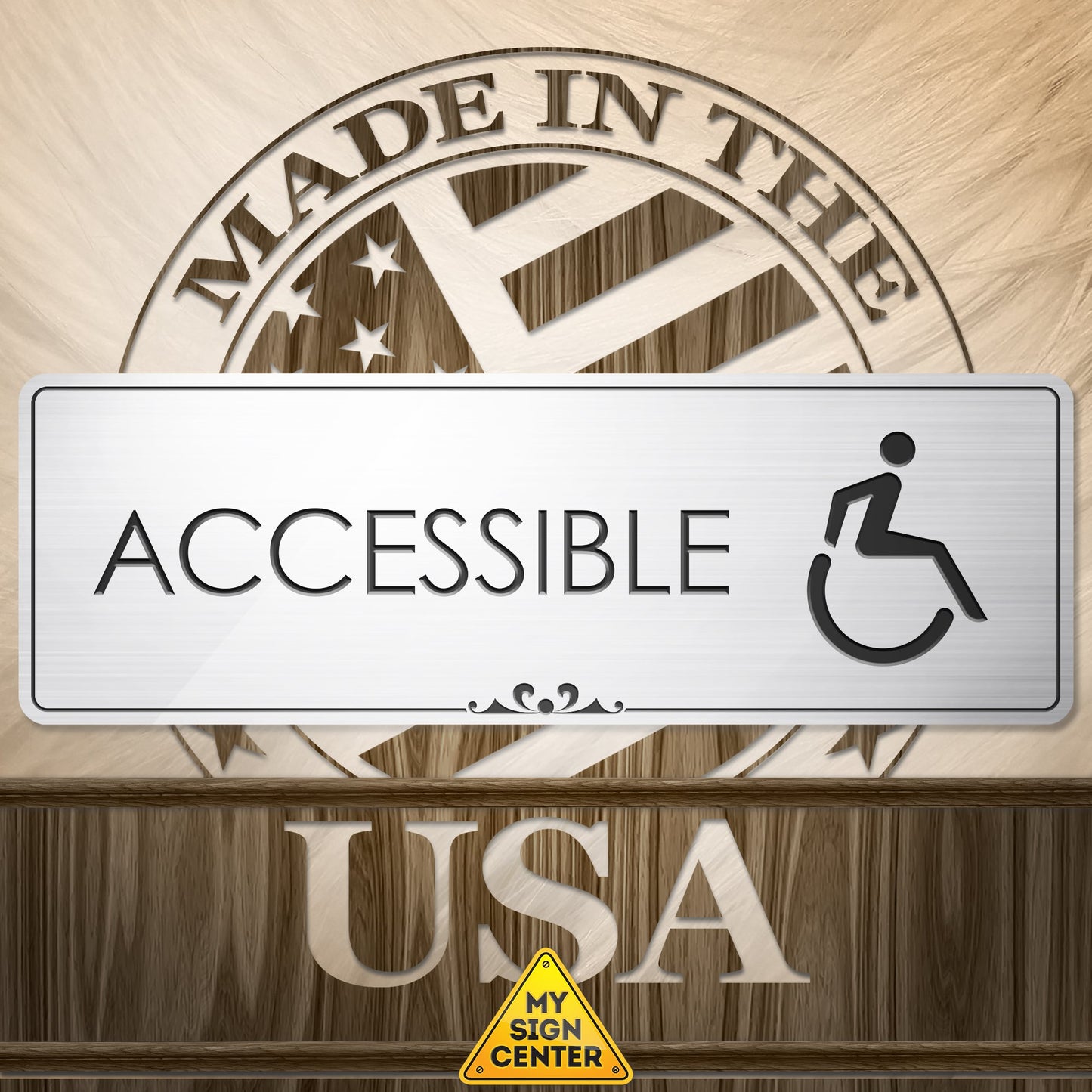 Accessible - Laser Engraved Sign