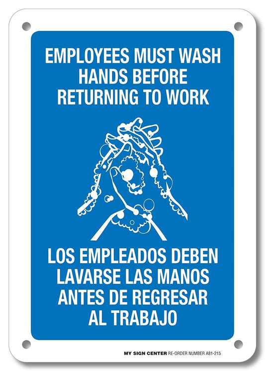Employees Must Wash Hands Before Returning to Work
