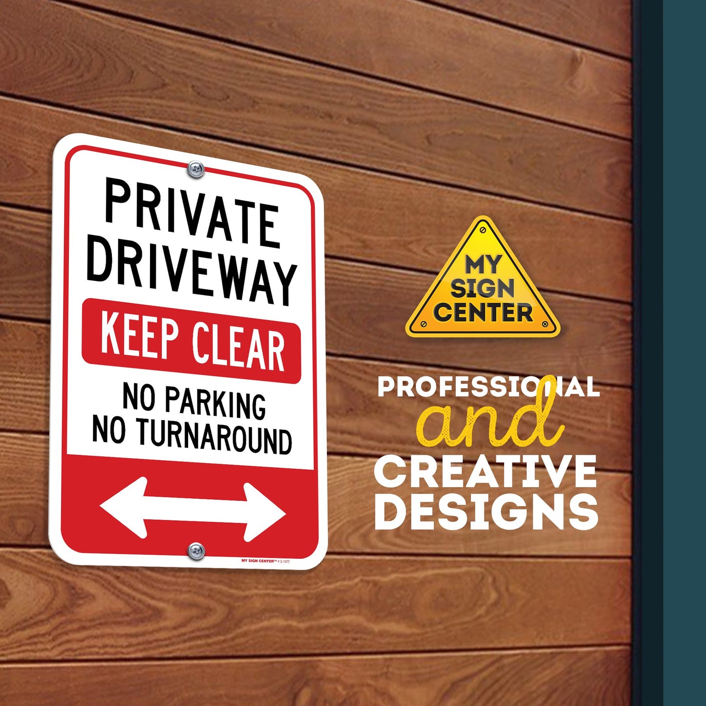 Keep Clear Private Driveway Sign No Parking No Turnaround