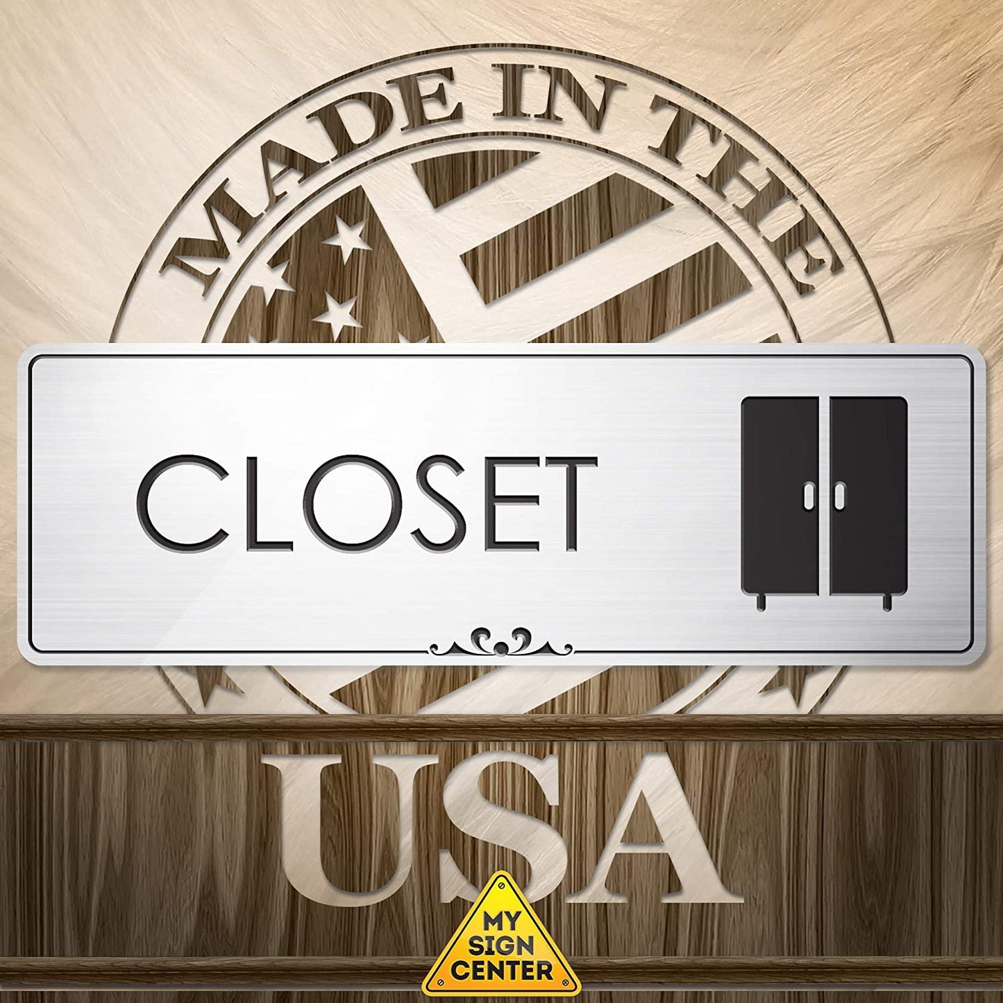 Closet Door Storage Room Sign