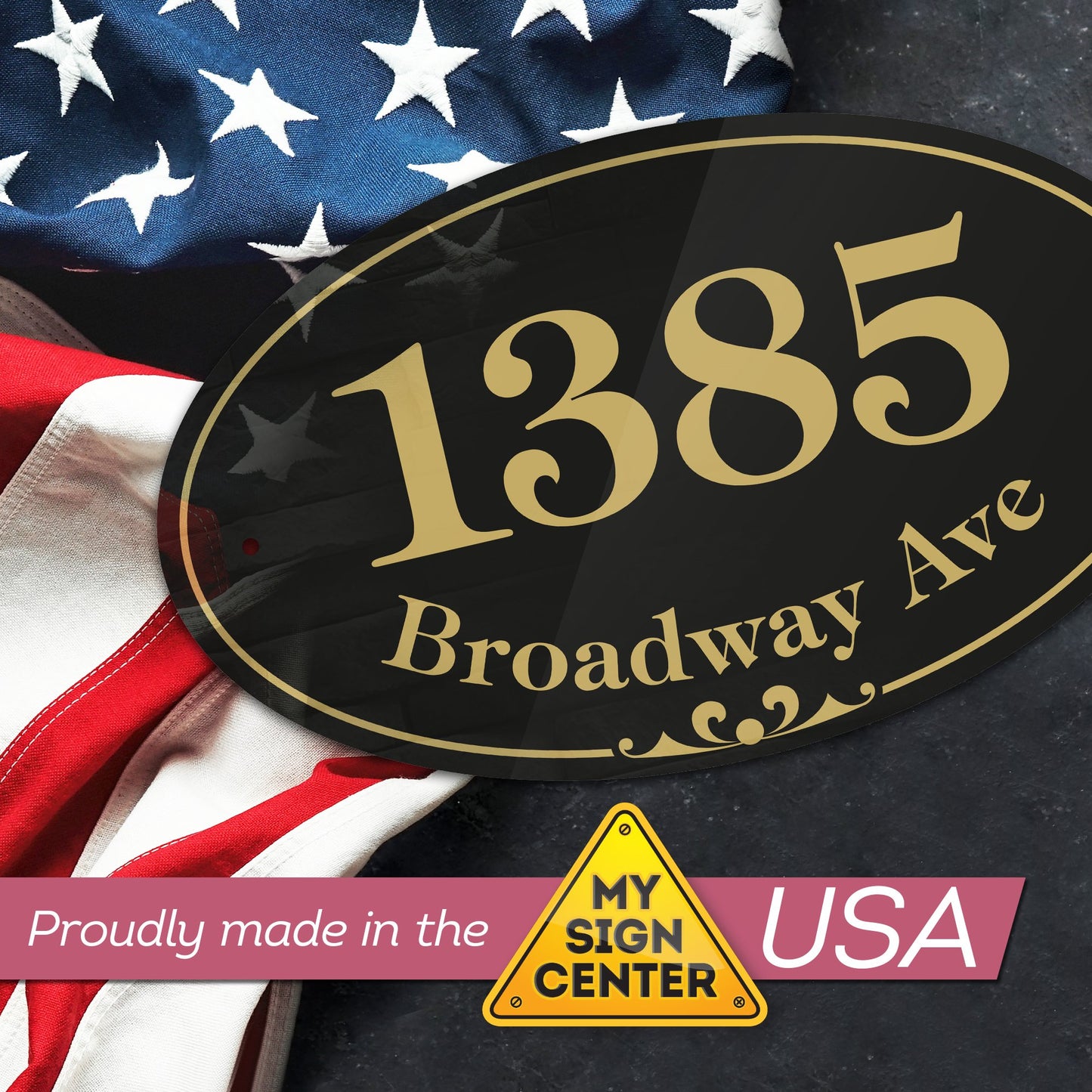 Customized and Personalized Home Address Sign 3