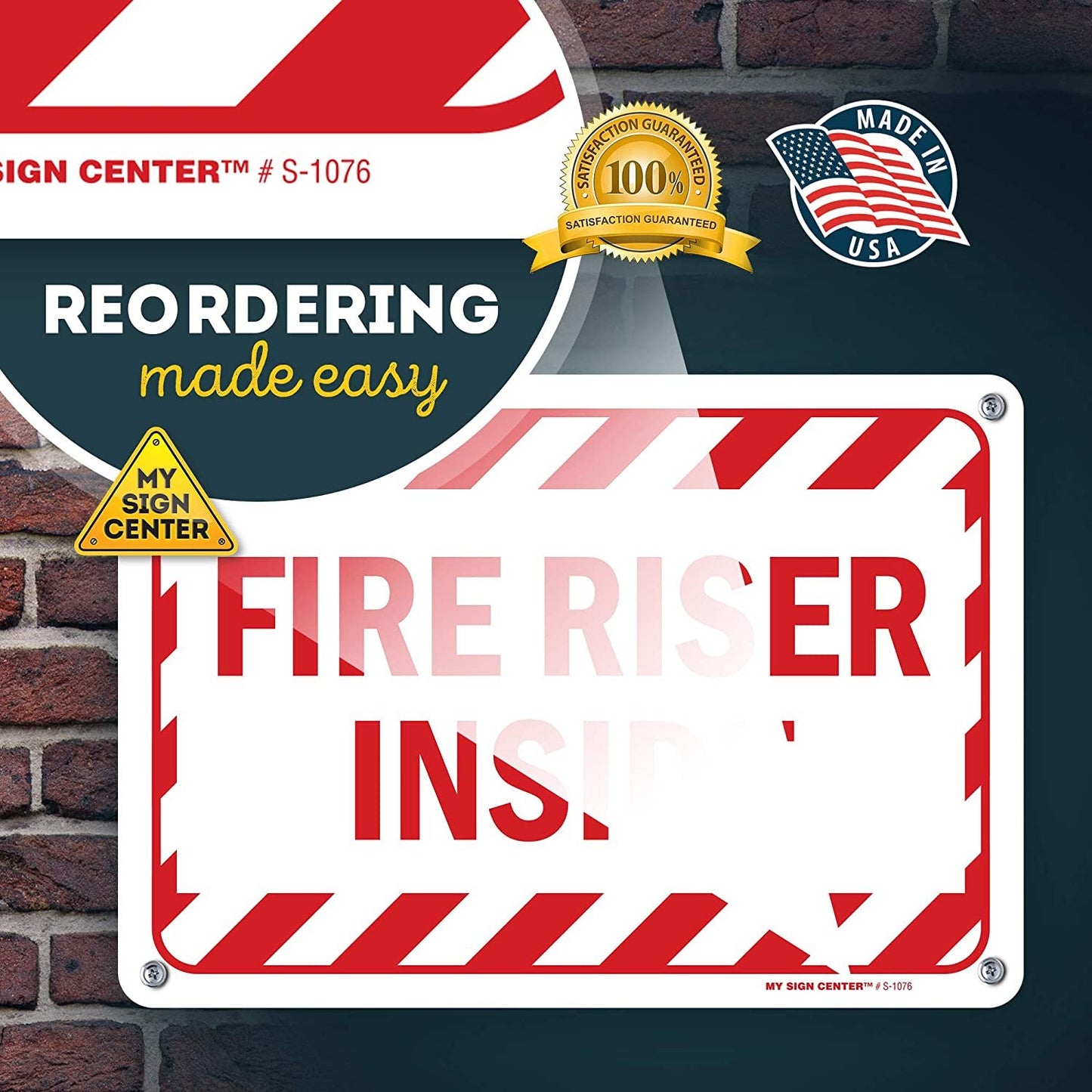 Fire Sprinkler Riser Sign