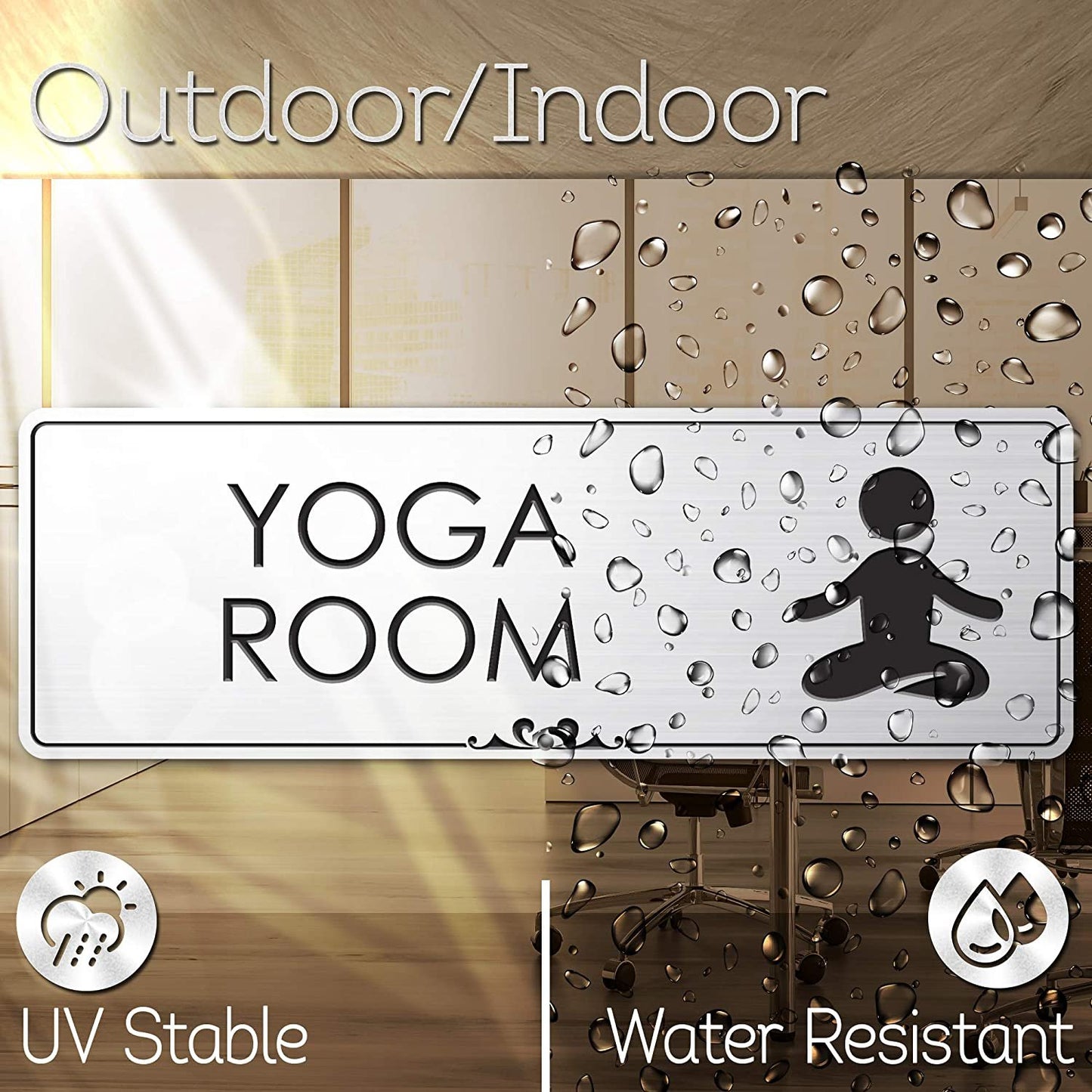 Yoga Room Sign Meditation in Progress Sign