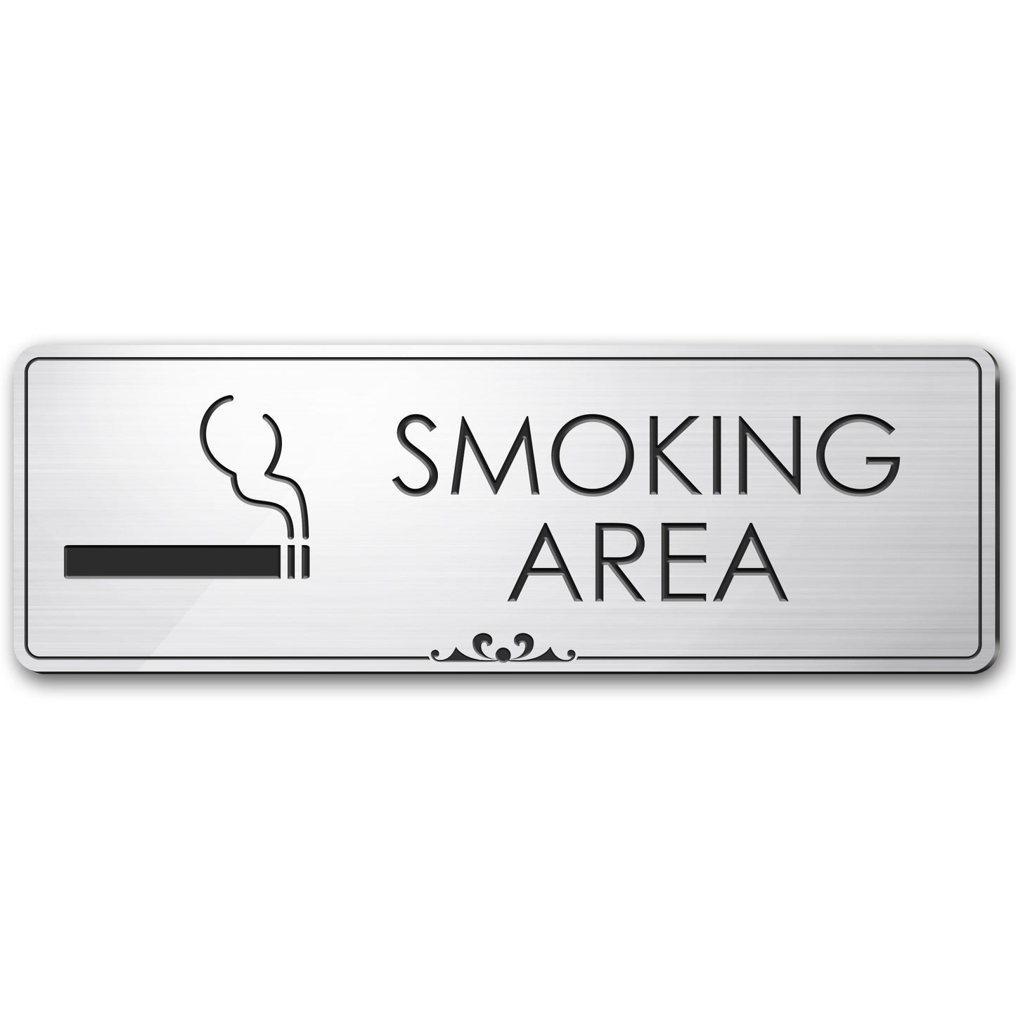 Smoking Area - Laser Engraved Sign