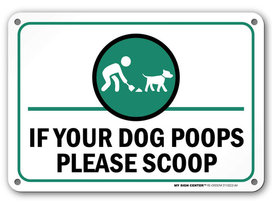 Funny No Dog Poop Sign, Scoop Your Poop Sign 2