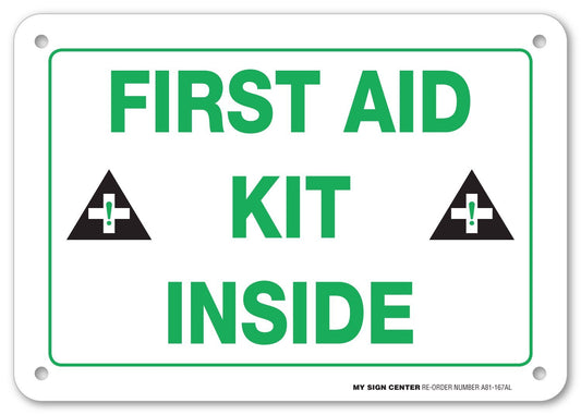 First Aid Kit Inside Sign by My Sign Center