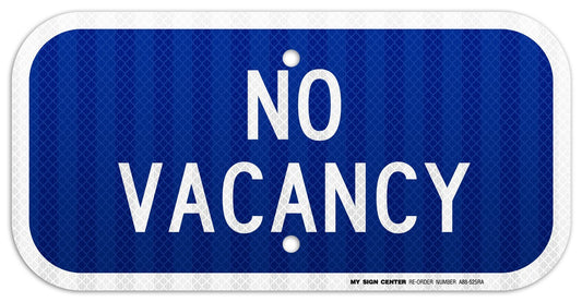 No Vacancy Sign