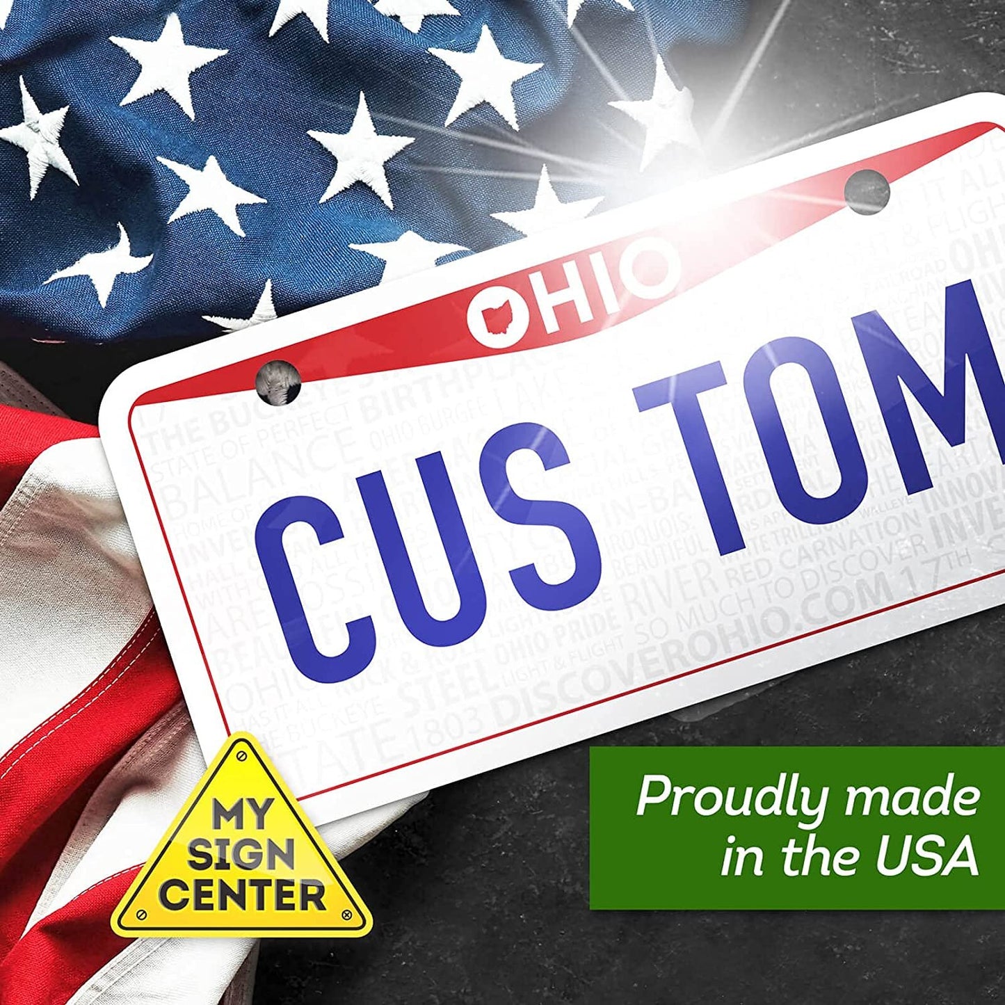 Personalized Custom License Plate for 50 Sate
