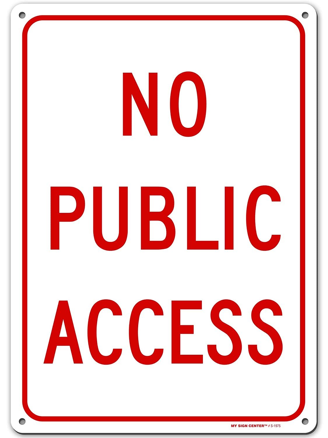 No Public Access Sign No Access Beyond This Point Private Entrance