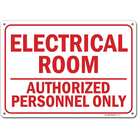 Electrical Room Authorized Personnel Only Sign