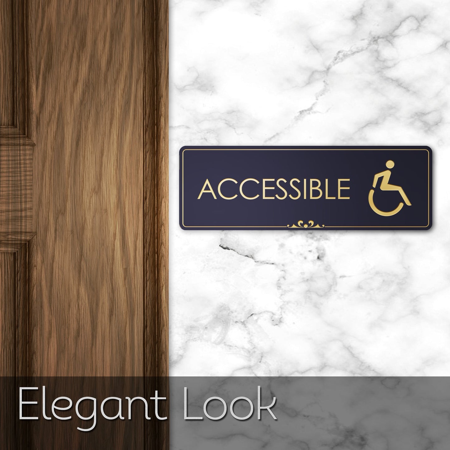 Accessible - Laser Engraved Sign