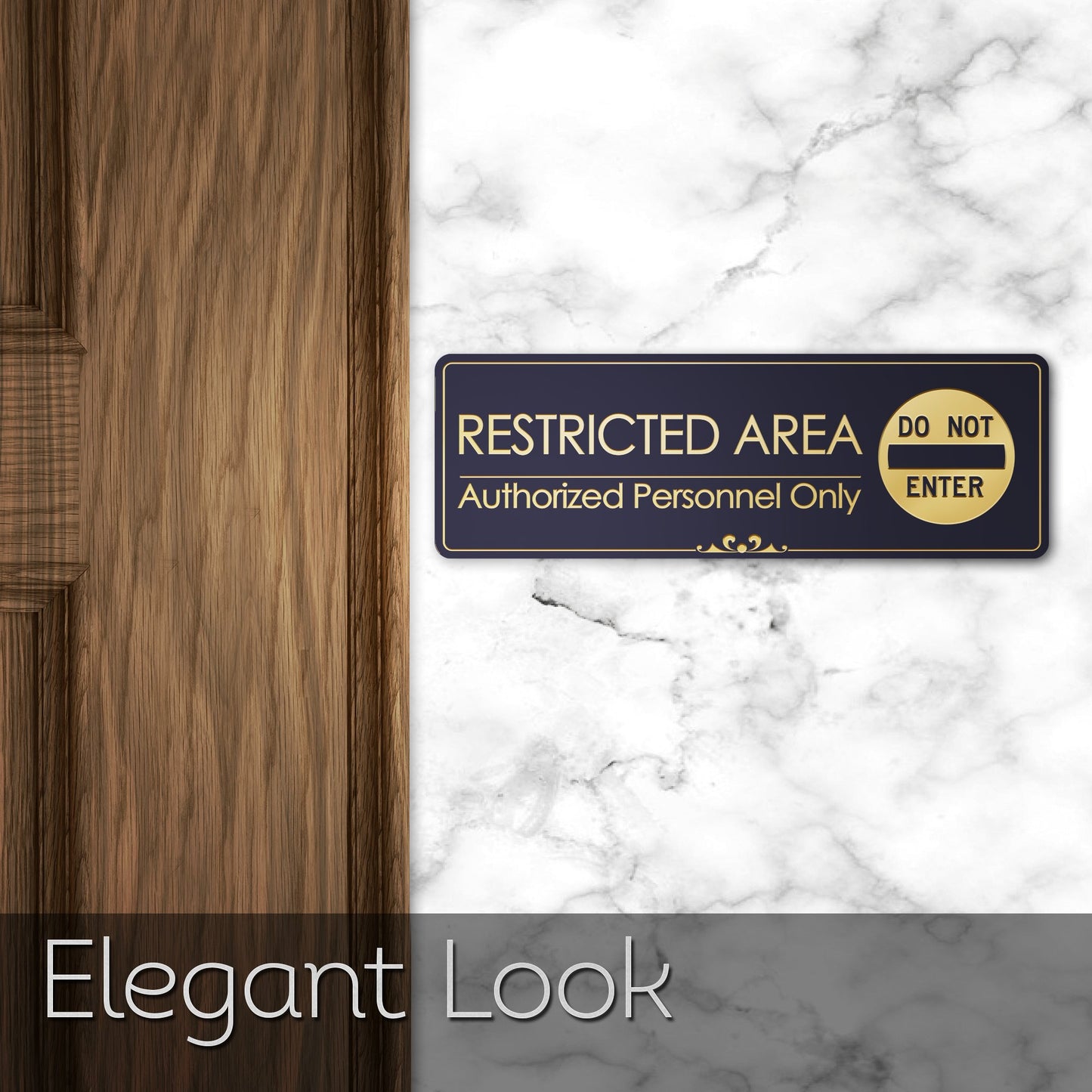 Restricted Area Authorized Personnel Only - Laser Engraved Sign