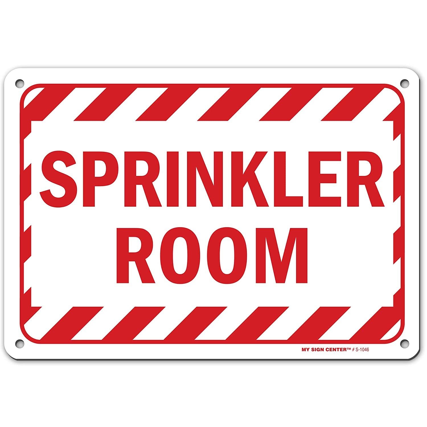 Fire Sprinker Sign Fire Sprinkler Sign, Made Out of .040 Rust-Free Aluminum, Indoor ...