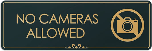 No Cameras Allowed - Laser Engraved Sign 2