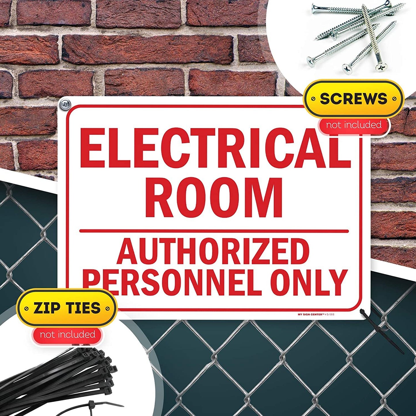 Electrical Room Authorized Personnel Only Sign