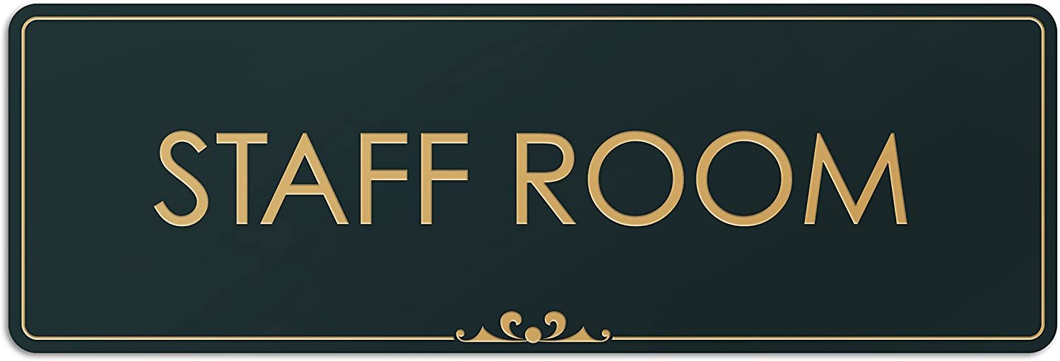 Staff Room - Laser Engraved Sign 1 – My Sign Center, Inc