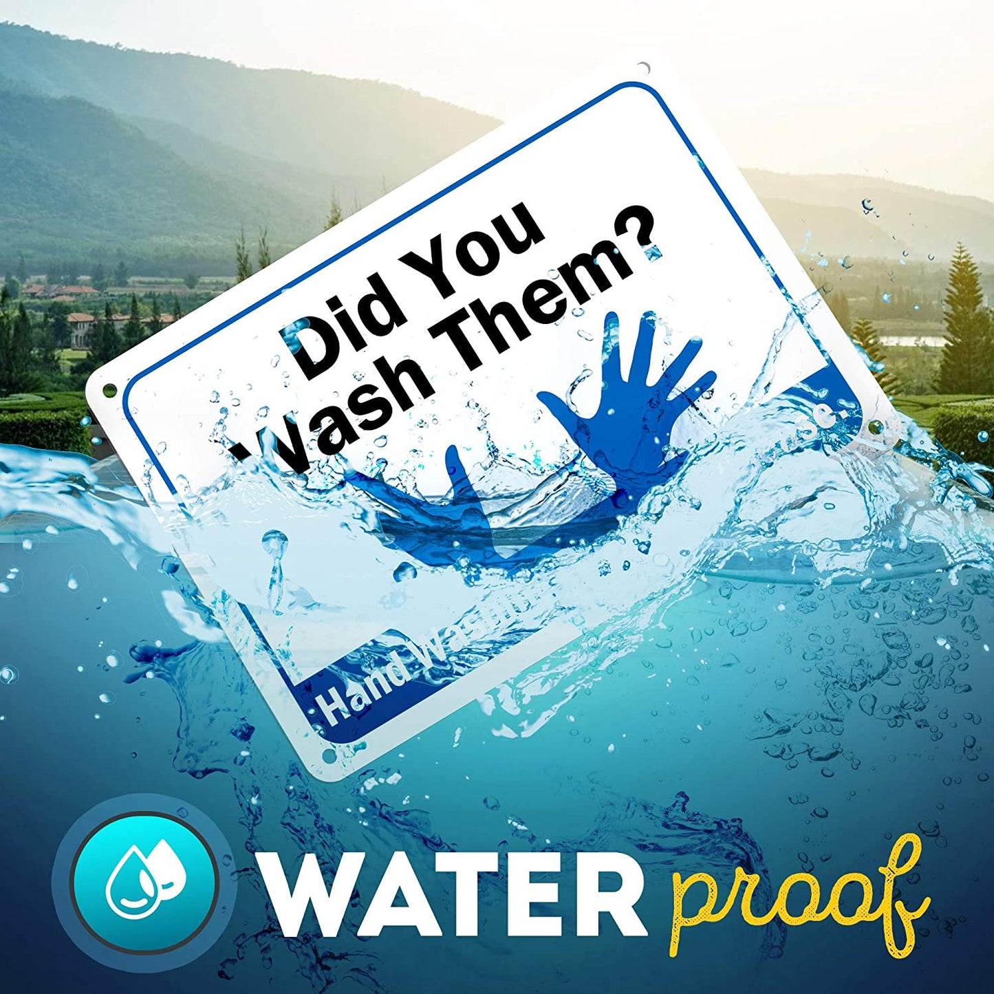 Did You Wash Them? Hand Washing Prevents Disease Sign