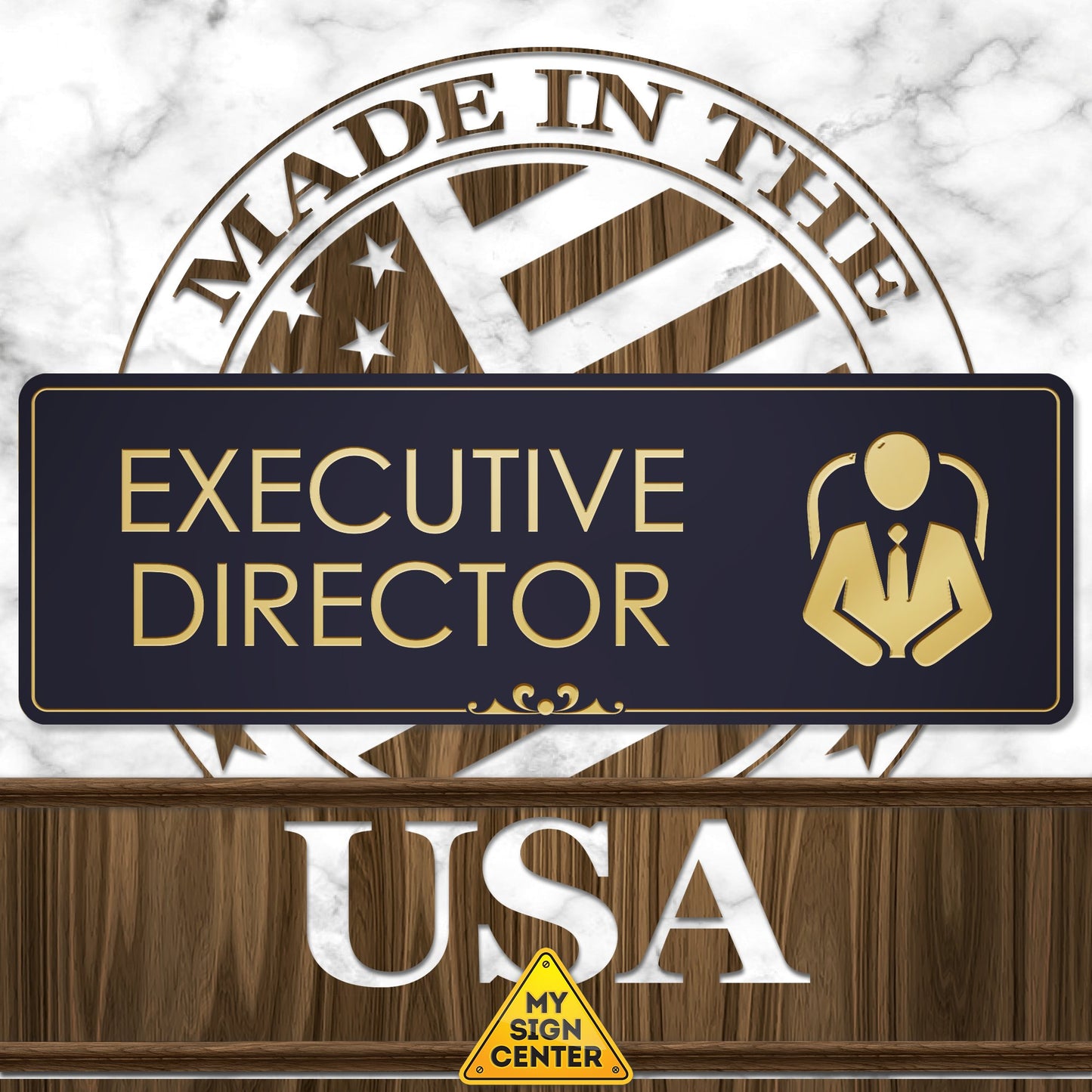 Executive Director Office Door Sign Name Plates for Desks