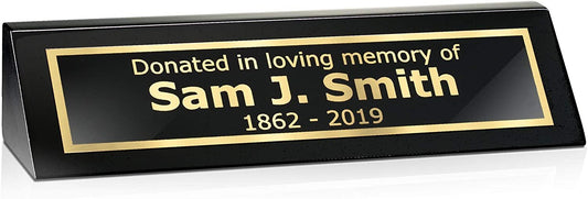 Desk Name Plate Personalized Custom Plaque