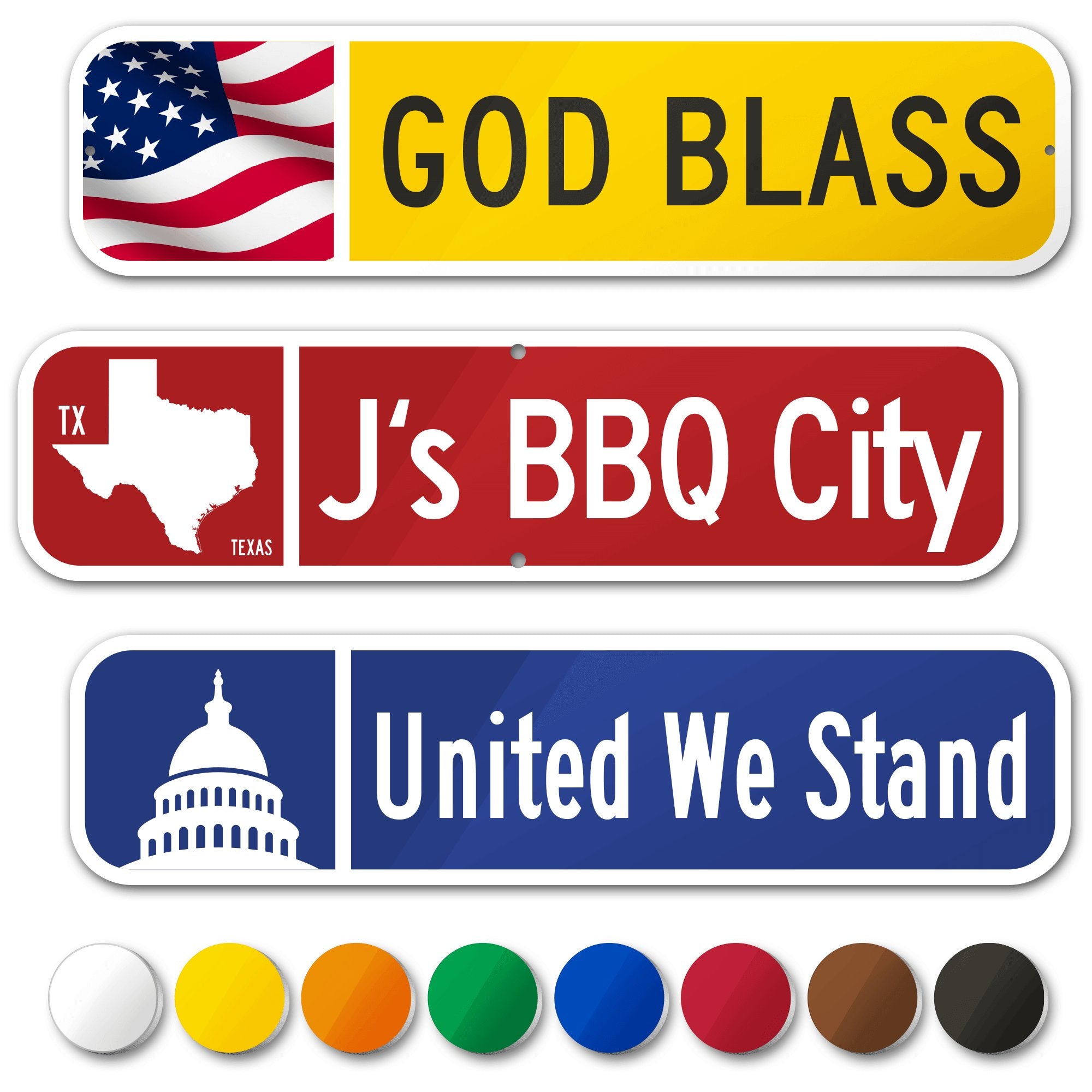 Custom Street Sign Personalized Road Signs Room Decor, 1/8