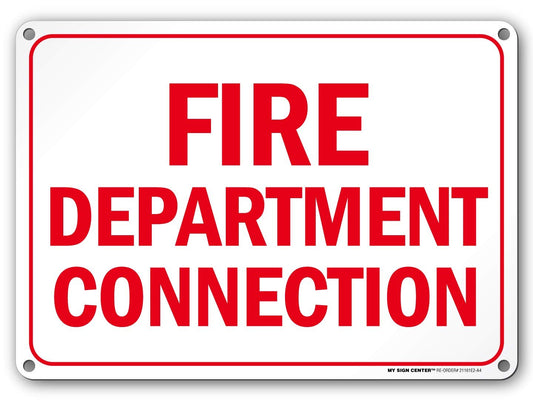 Fire Department Connection Sign