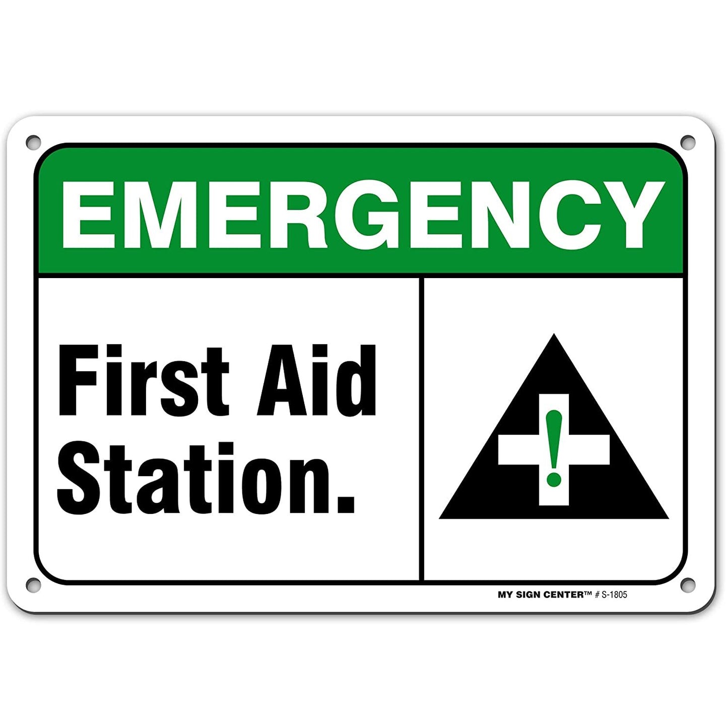 Emergency First Aid Station Sign