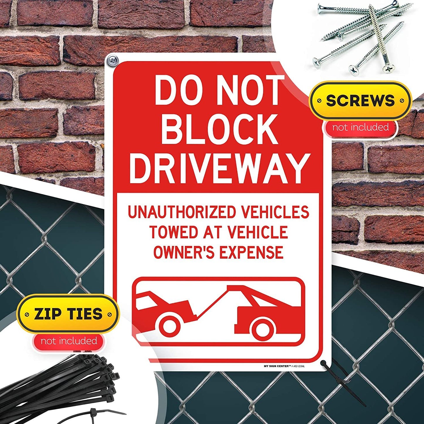 Do Not Block Driveway Outdoor Sign 1