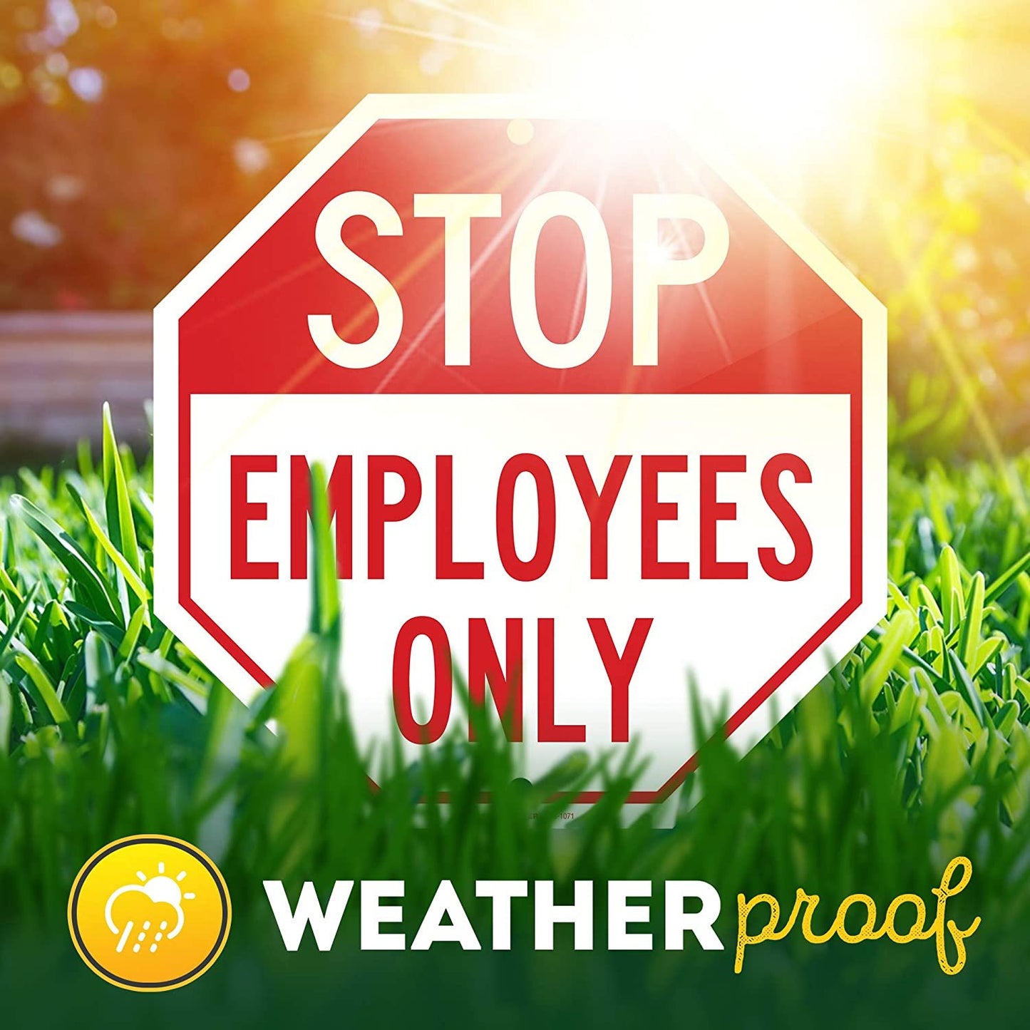 Stop Employees Only Sign