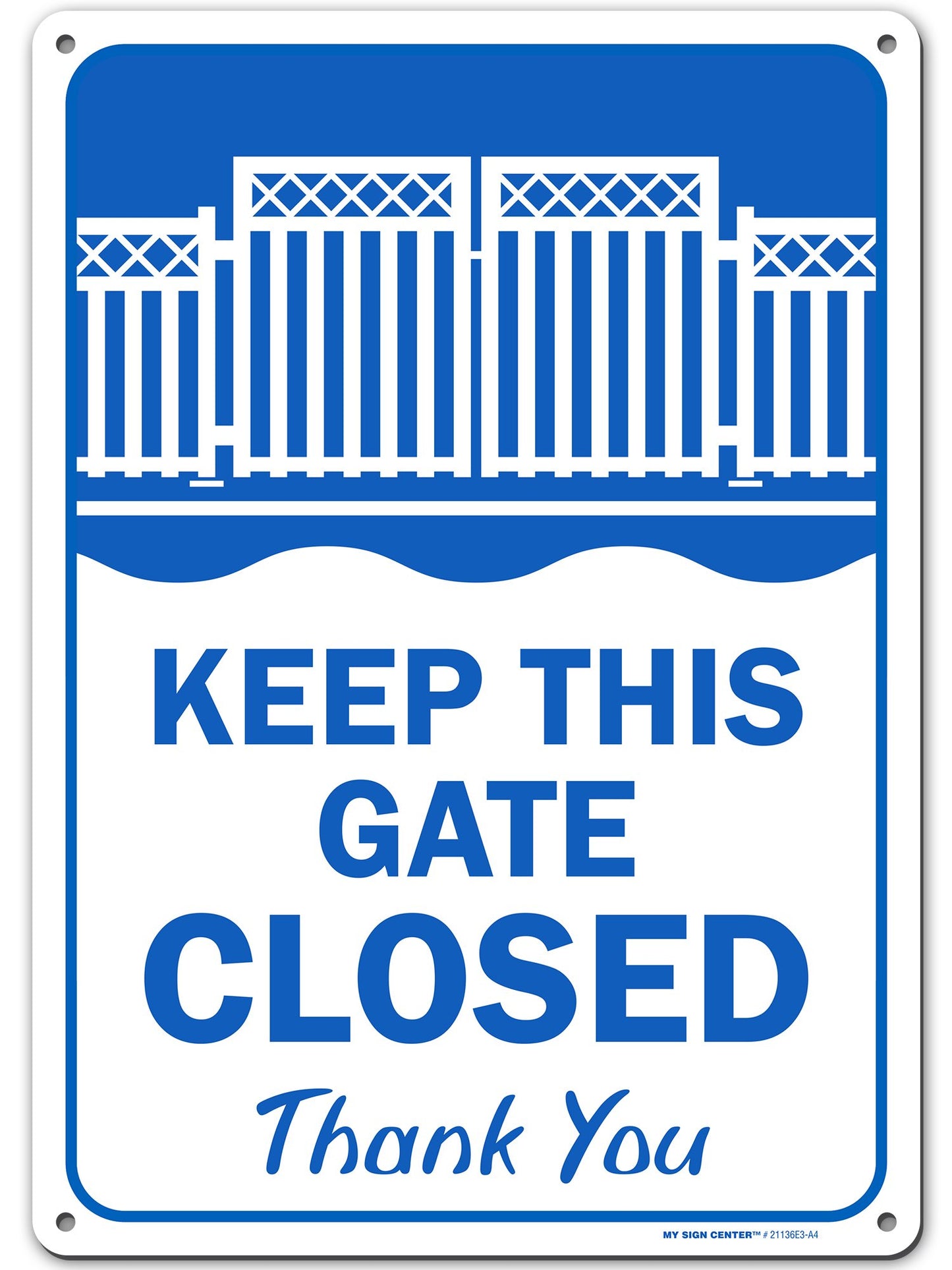Keep This Gate Closed, Swimming Pool Rules Sign
