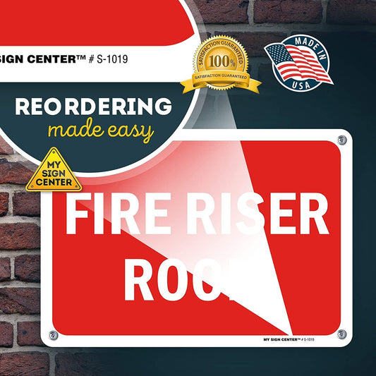 Fire Riser Room Sign