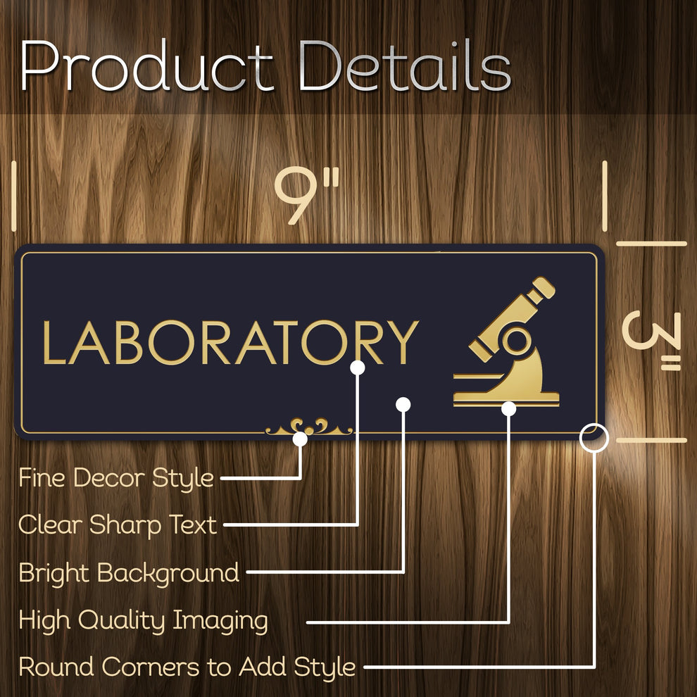 Laboratory Sign Access Restricted Lab Sign Testing in Progress Sign, 3 ...