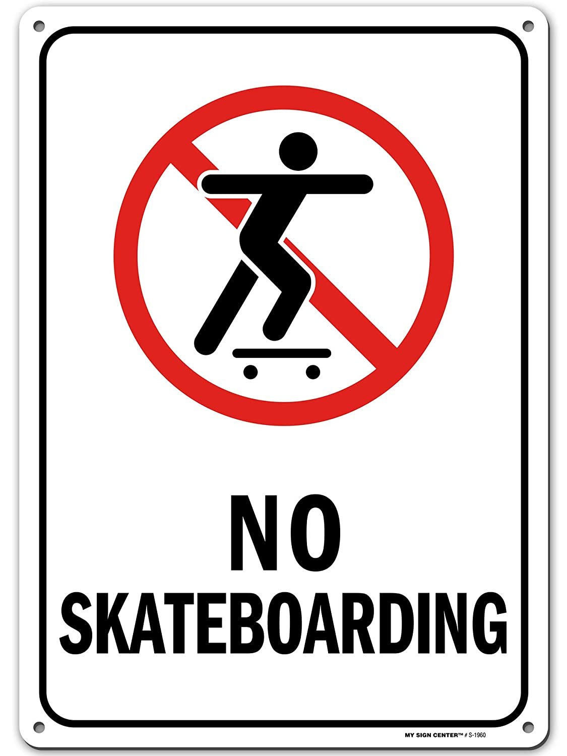 No Skateboarding Sign