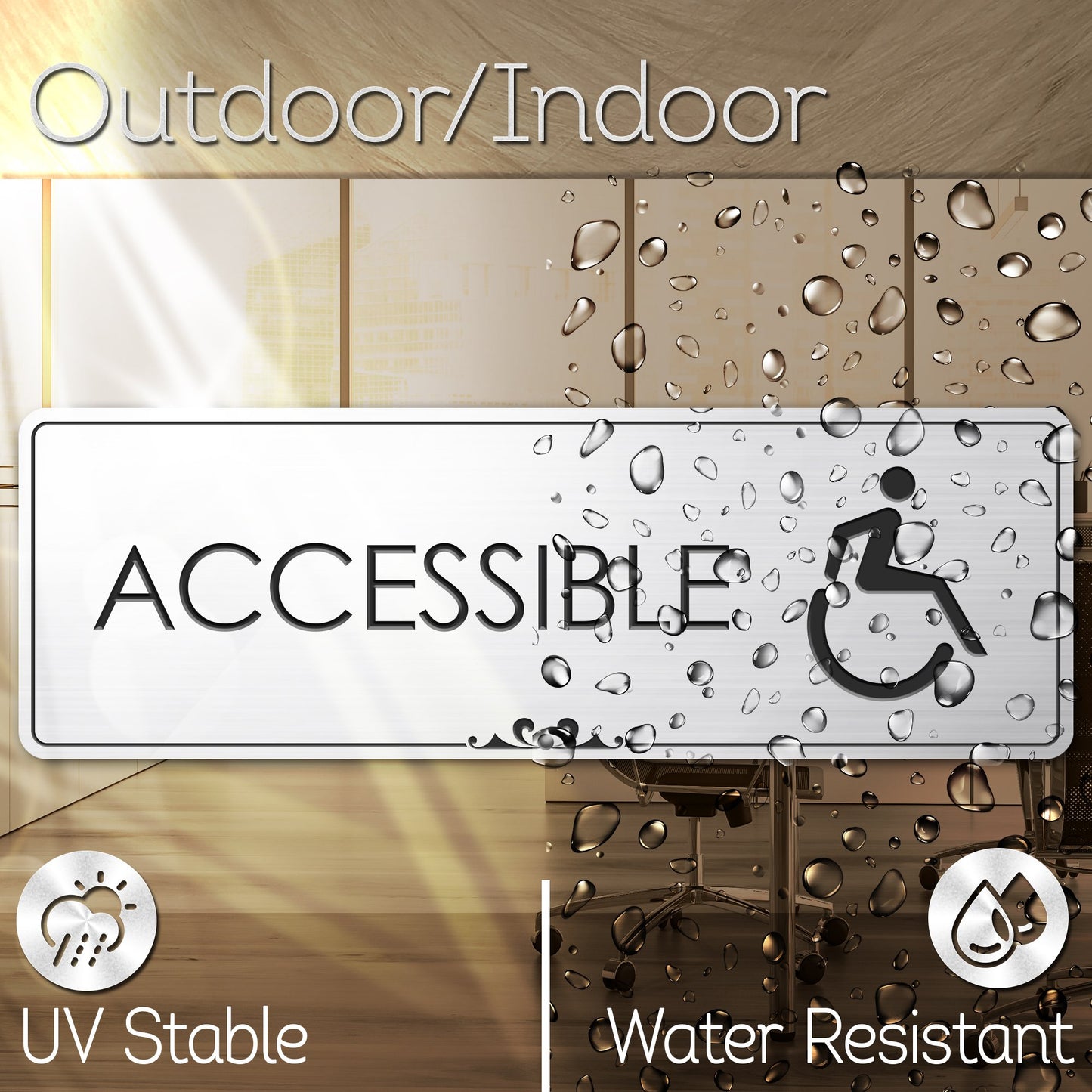 Accessible - Laser Engraved Sign