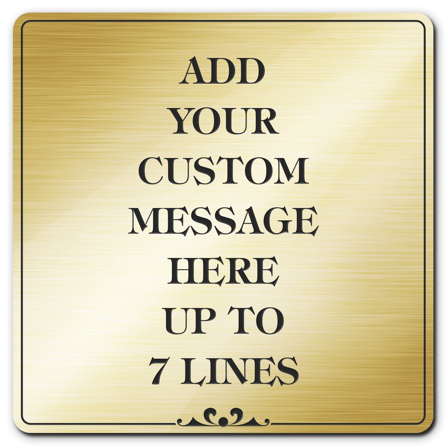 Office Name Plates For Doors Customized and Personalized Message and Room ID Sign
