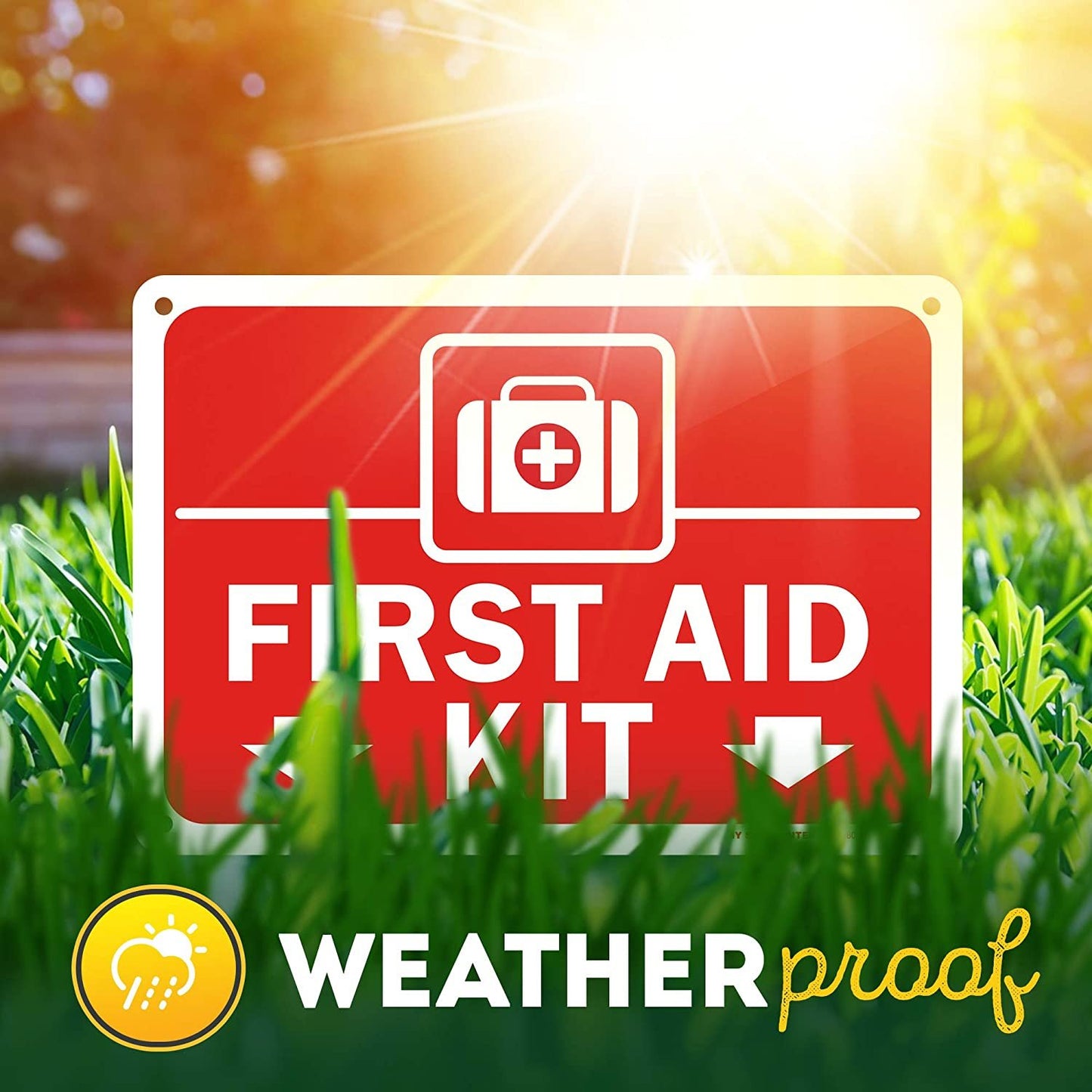 First Aid Kit Sign for Home, Office, Business