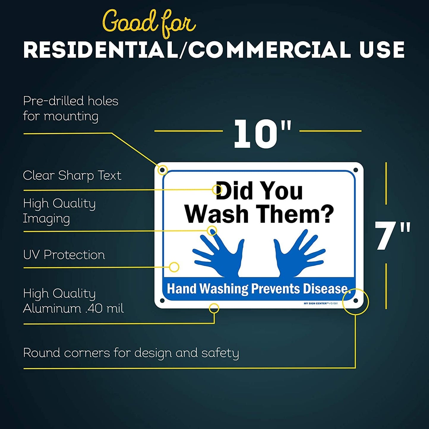 Did You Wash Them? Hand Washing Prevents Disease Sign