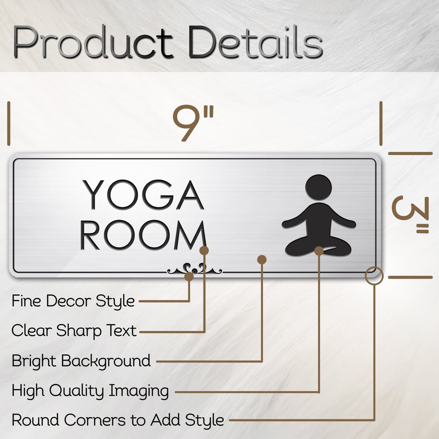 Yoga Room Sign Meditation in Progress Sign