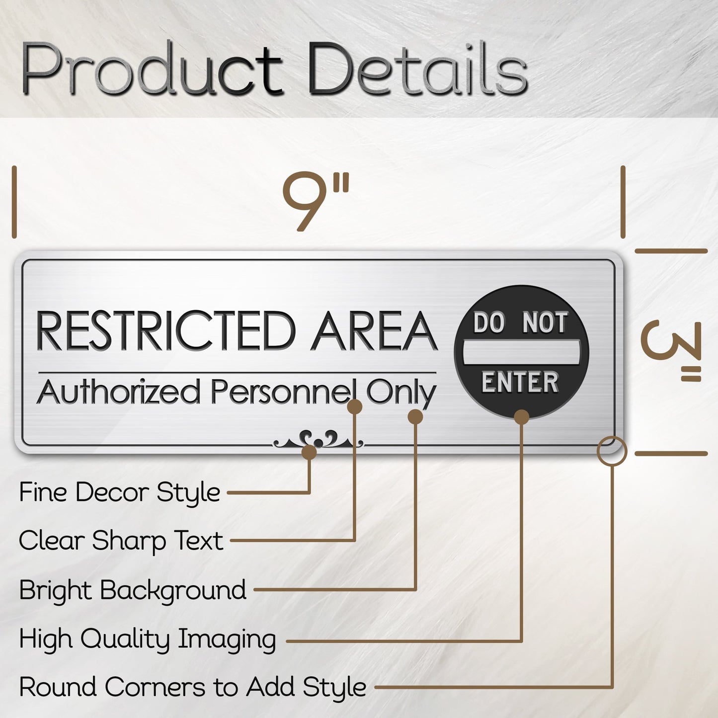Restricted Area Authorized Personnel Only - Laser Engraved Sign