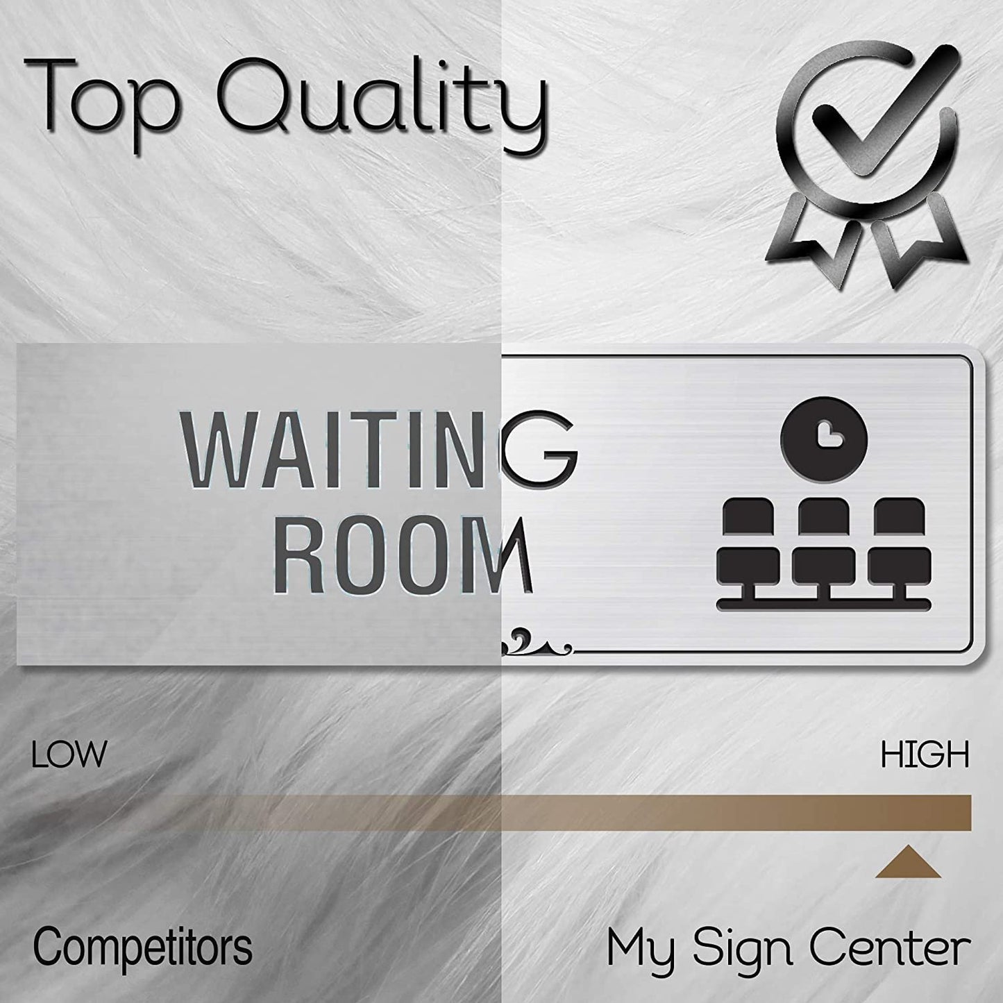 Office Waiting Room Sign Waiting Area Sign for Office Door