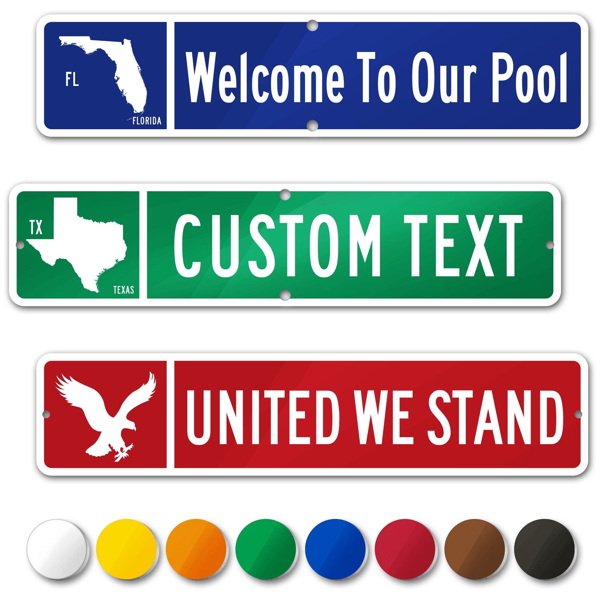 Custom Street Sign Personalized Road Signs Room Decor, 1/8