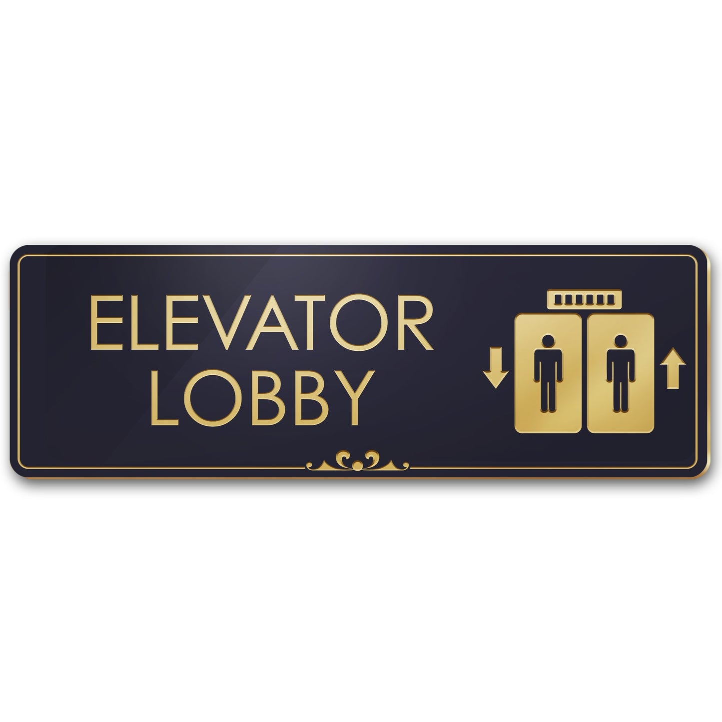 Lobby Elevator Sign Elevator Floor Engraved Sign