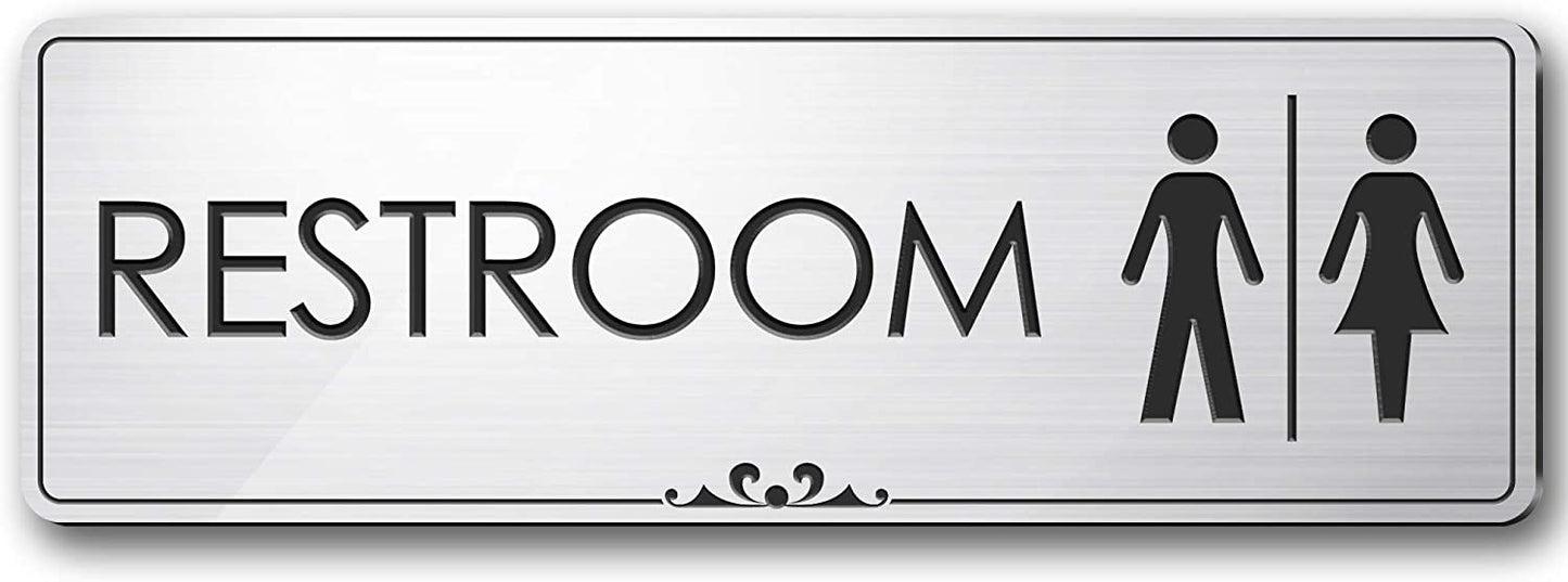 Restroom - Laser Engraved Sign