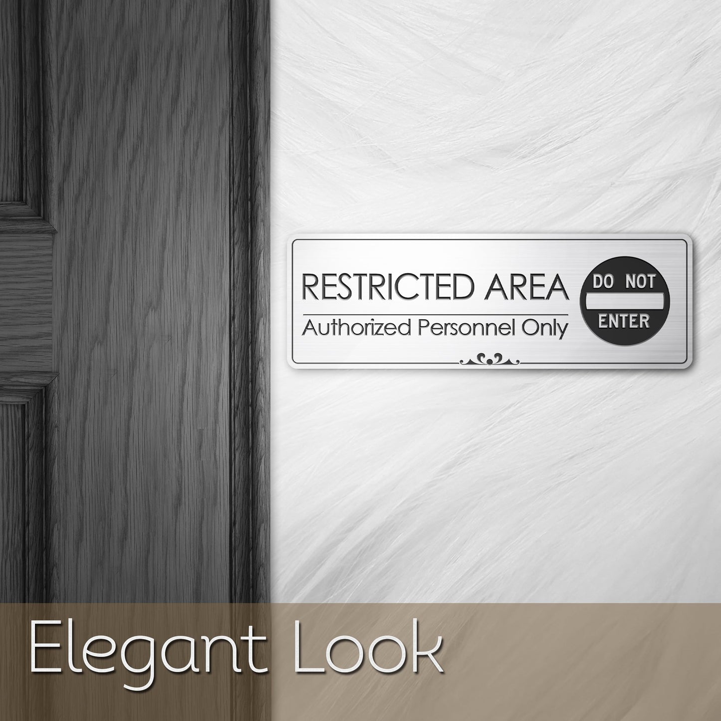 Restricted Area Authorized Personnel Only - Laser Engraved Sign