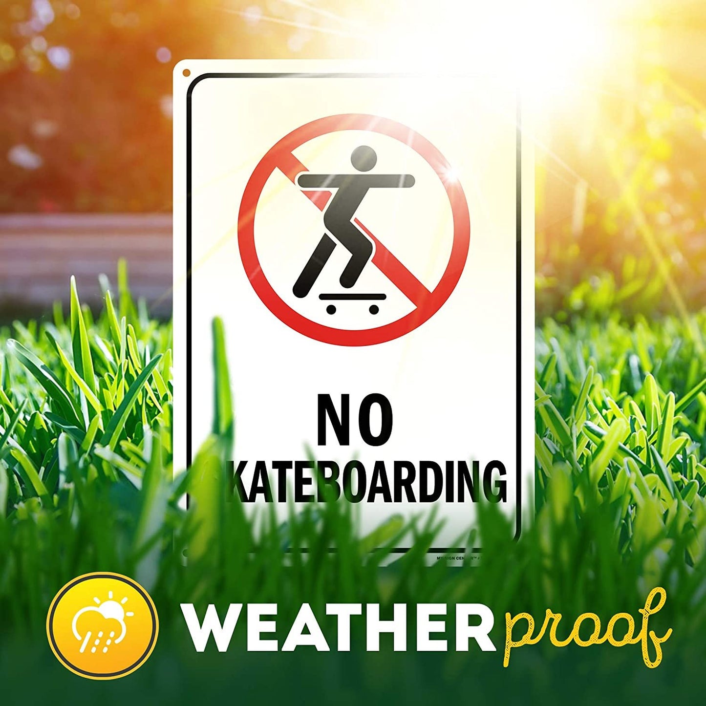 No Skateboarding Sign